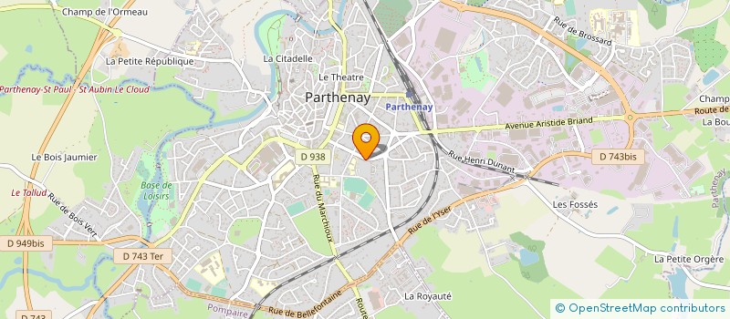 localisation de l'entreprise ASSOCIATION FAMILIALE PARTHENAY  PARTHENAY