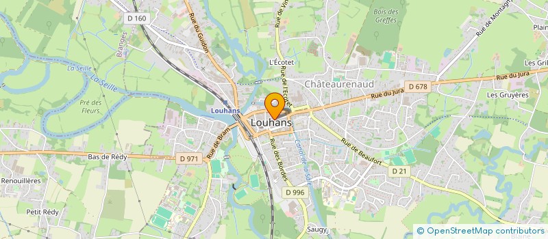 localisation de l'entreprise ASSOCIATION FAMILIALE PROTESTANTE DE LA BRESSE à LOUHANS