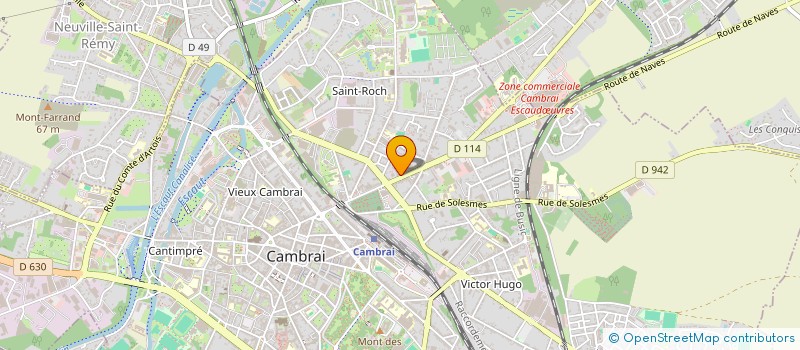 localisation de l'entreprise ASSOCIATION FAMILIALE PROTESTANTE DU CAMBRESIS  CAMBRAI