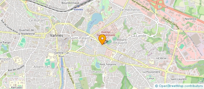 localisation de l'entreprise ASSOCIATION FAMILIALE PROTESTANTE DU PAYS DE VANNES à VANNES
