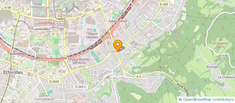 localisation de l'entreprise ASSOCIATION FAMILIALE PROTESTANTE EYBINOISE  EYBENS