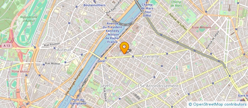 localisation de l'entreprise ASSOCIATION FAMILIALE PROTESTANTE PARIS BEAUGRENELLE  - AFP BEAUGRENELLE  PARIS 15