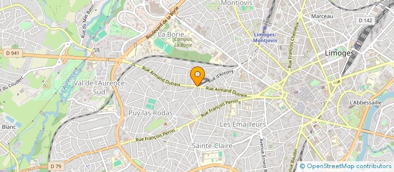localisation de l'entreprise ASSOCIATION FAMILIALE PROTESTANTE PARTAGE à LIMOGES