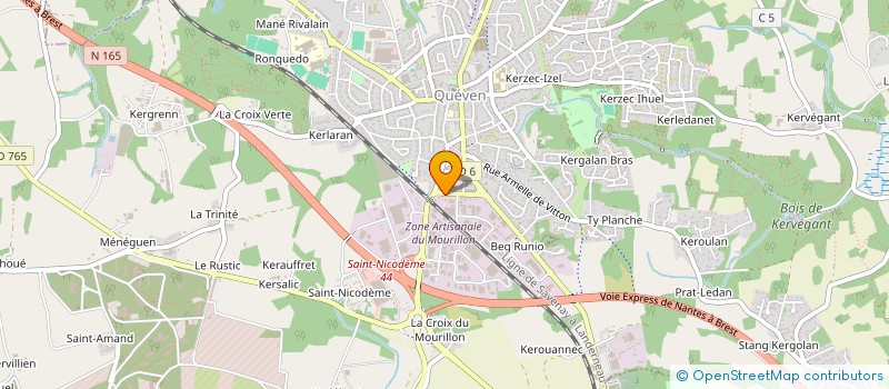 localisation de l'entreprise ASSOCIATION FAMILIALE PROTESTANTE TERRE D'OASIS  QUEVEN