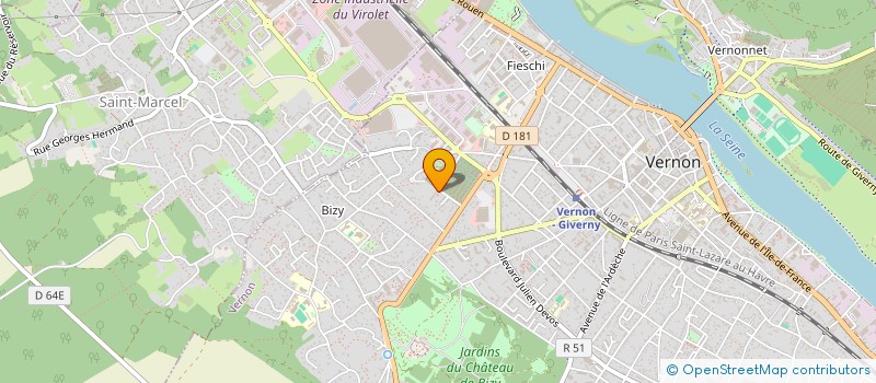 localisation de l'entreprise ASSOCIATION FAMILIALE PROTETANTE THEROS  VERNON