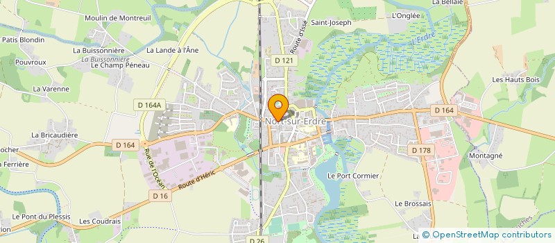 localisation de l'entreprise ASSOCIATION FAMILIALE RURALE à NORT-SUR-ERDRE