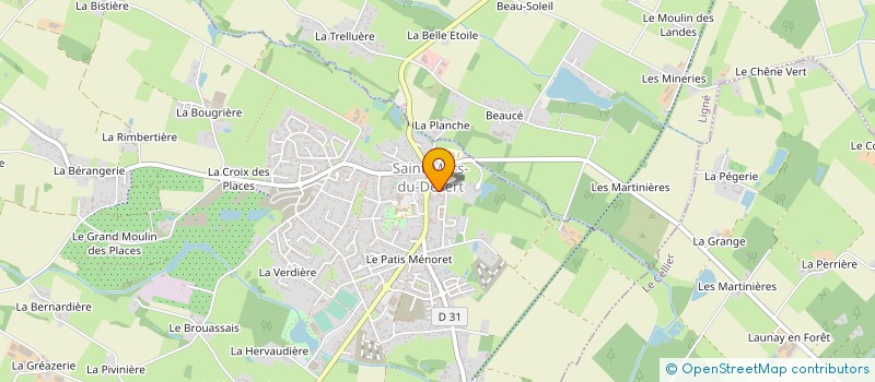 localisation de l'entreprise ASSOCIATION FAMILIALE RURALE à SAINT-MARS-DU-DESERT