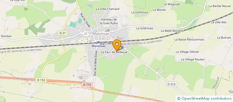 localisation de l'entreprise ASSOCIATION FAMILIALE RURALE à MALANSAC