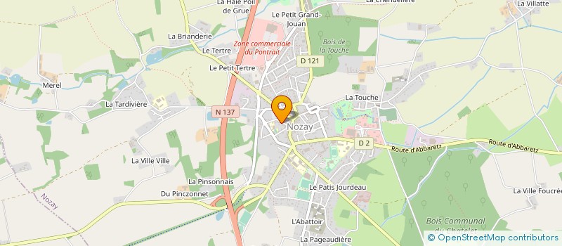 localisation de l'entreprise ASSOCIATION FAMILIALE RURALE à NOZAY