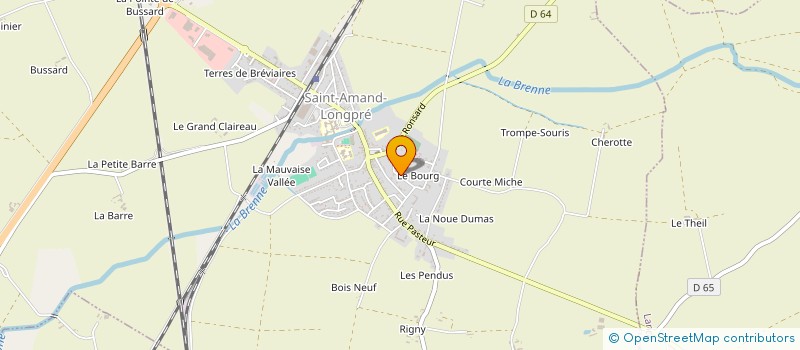 localisation de l'entreprise ASSOCIATION FAMILIALE RURALE à SAINT-AMAND-LONGPRE