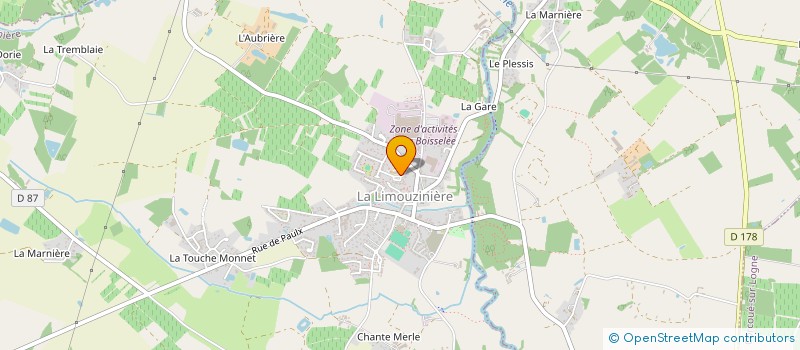 localisation de l'entreprise ASSOCIATION FAMILIALE RURALE  LA LIMOUZINIERE