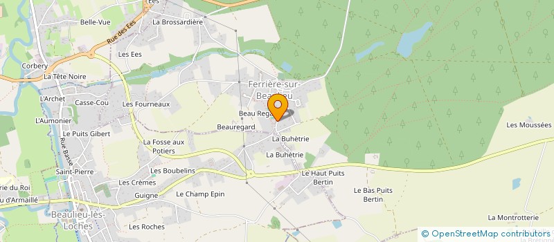 localisation de l'entreprise ASSOCIATION FAMILIALE RURALE à FERRIERE-SUR-BEAULIEU