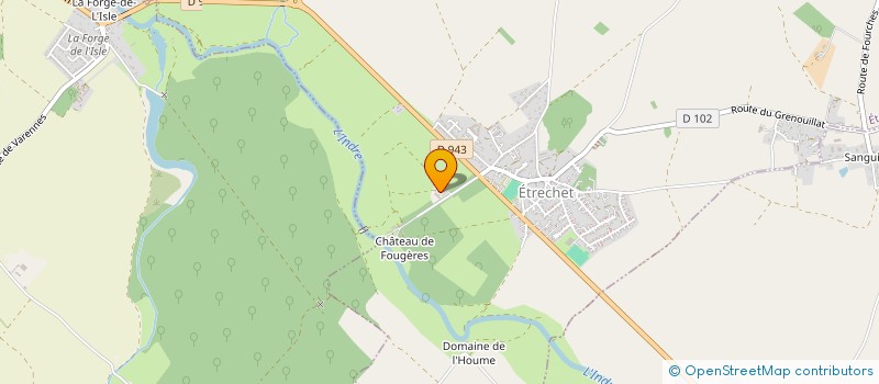 localisation de l'entreprise ASSOCIATION FAMILIALE RURALE à ETRECHET