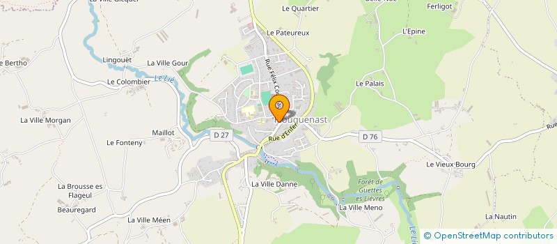 localisation de l'entreprise ASSOCIATION FAMILIALE RURALE à PLOUGUENAST-LANGAST