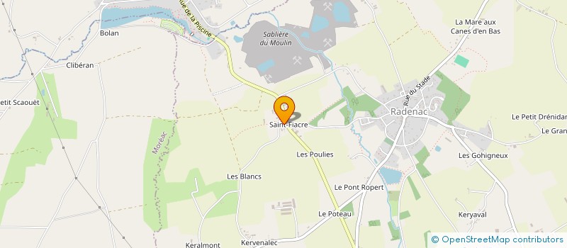 localisation de l'entreprise ASSOCIATION FAMILIALE RURALE  RADENAC