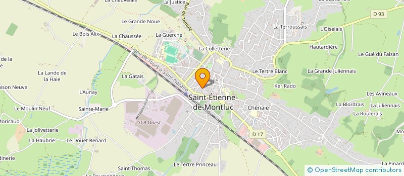 localisation de l'entreprise ASSOCIATION FAMILIALE RURALE à SAINT-ETIENNE-DE-MONTLUC