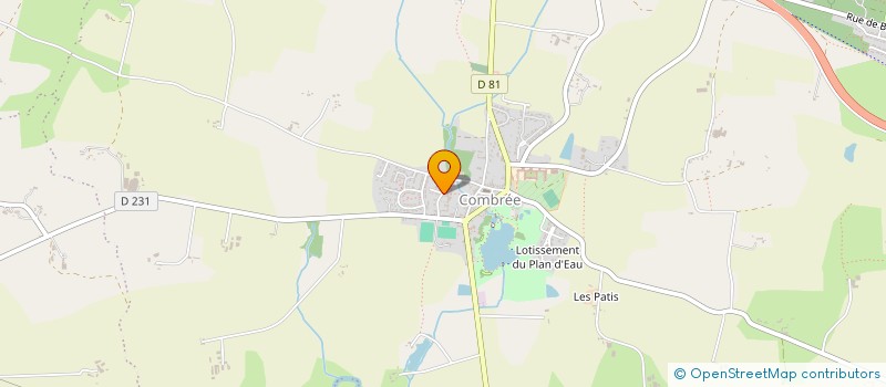 localisation de l'entreprise ASSOCIATION FAMILIALE RURALE à OMBREE D'ANJOU
