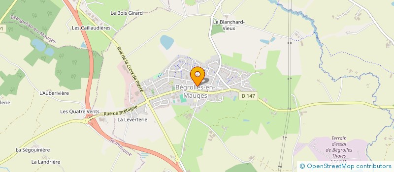 localisation de l'entreprise ASSOCIATION FAMILIALE RURALE  LE MAY-SUR-EVRE