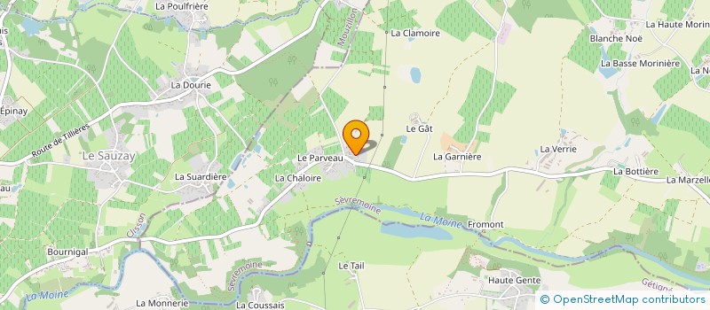 localisation de l'entreprise ASSOCIATION FAMILIALE RURALE  SEVREMOINE