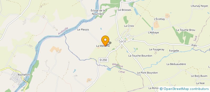 localisation de l'entreprise ASSOCIATION FAMILIALE RURALE DE MARTIGNE à MARTIGNE-SUR-MAYENNE