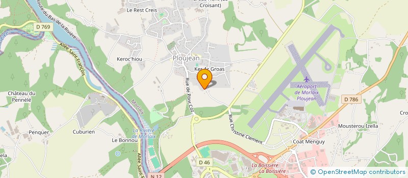 localisation de l'entreprise ASSOCIATION FAMILIALE RURALE DE PLOUJEAN à MORLAIX