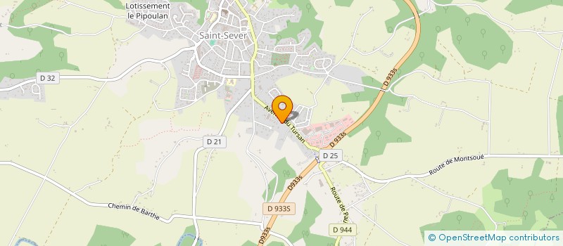 localisation de l'entreprise ASSOCIATION FAMILIALE RURALE DE SAINT SEVER à SAINT-SEVER