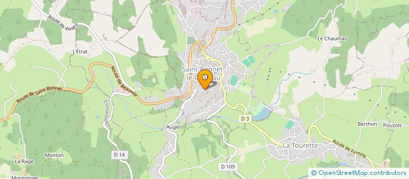 localisation de l'entreprise ASSOCIATION FAMILIALE SCOLAIRE ST CHARLE  SAINT-BONNET-LE-CHATEAU