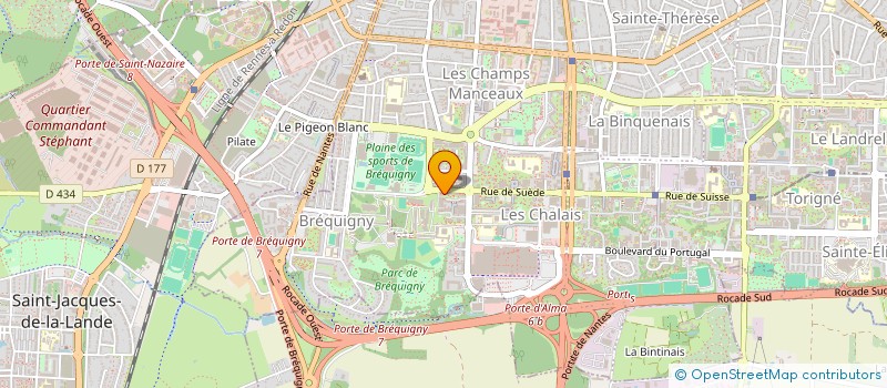 localisation de l'entreprise ASSOCIATION FAMILIALE SPORTIVE-CULTURELLE DES OLYMPIADES  RENNES