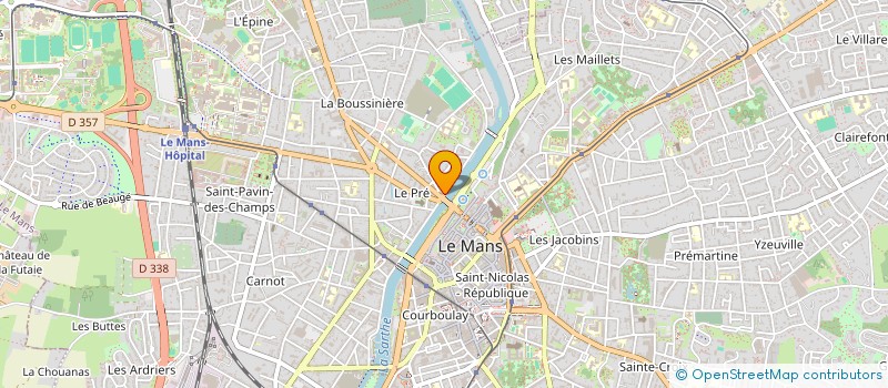 localisation de l'entreprise ASSOCIATION FAMILLE LANGUES CULTURES  LE MANS