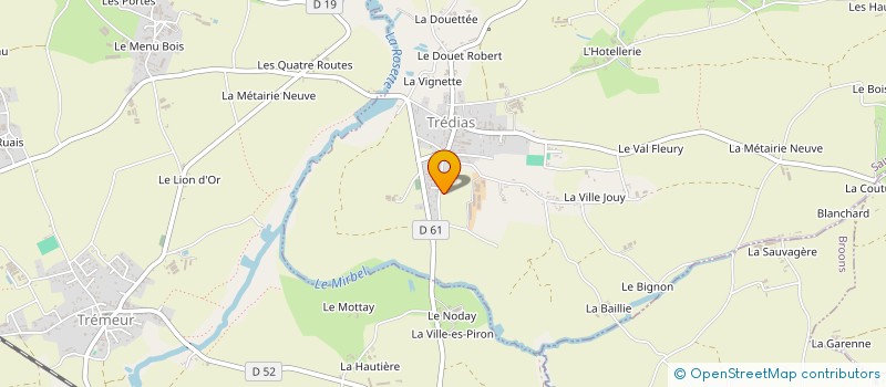 localisation de l'entreprise ASSOCIATION FAMILLE RURALE à LANRELAS