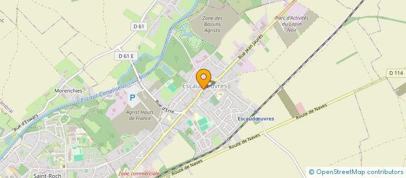 localisation de l'entreprise ASSOCIATION FAMILLE RURALE LES MARCASSINS  ESCAUDUVRES