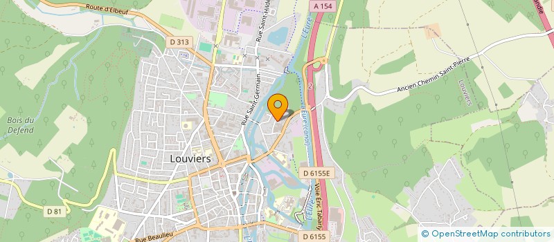 localisation de l'entreprise ASSOCIATION FAMILLES ACTUELLES à LOUVIERS