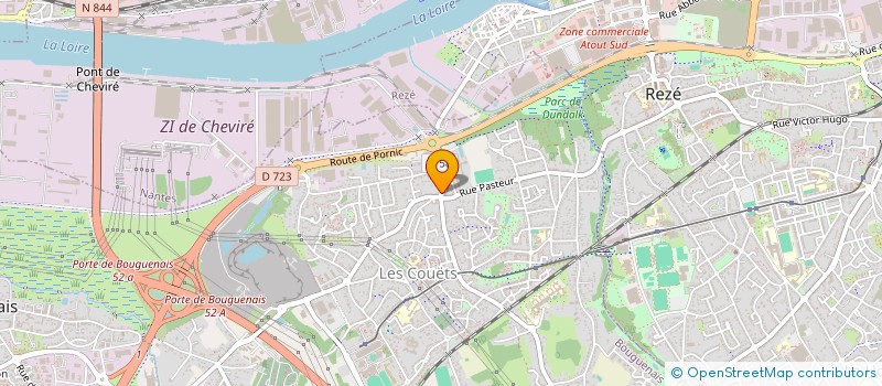localisation de l'entreprise ASSOCIATION FAMILLES D'ACCUEIL NANTES-SUD à BOUGUENAIS