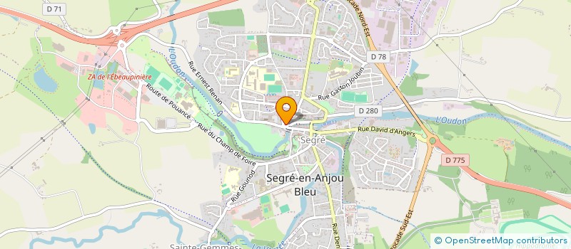 localisation de l'entreprise ASSOCIATION FAMILLES DE SEGRE à SEGRE-EN-ANJOU BLEU