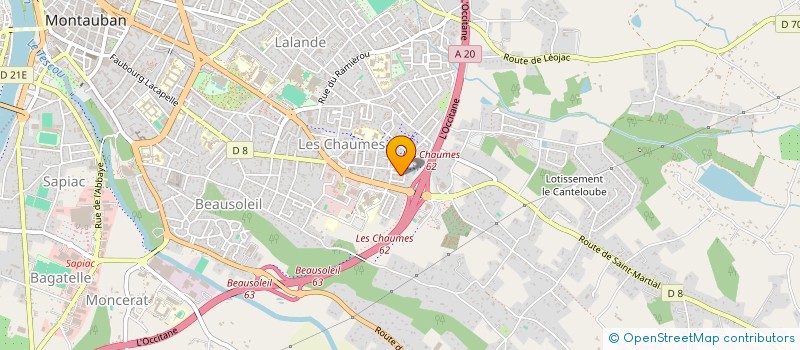 localisation de l'entreprise ASSOCIATION FAMILLES LOISIRS MONTALBANAISES  MONTAUBAN