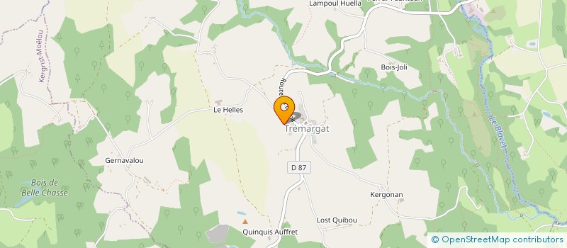 localisation de l'entreprise ASSOCIATION FAMILLES RURALES à ROSTRENEN