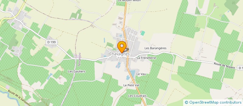 localisation de l'entreprise ASSOCIATION FAMILLES RURALES à BELLEVIGNE-EN-LAYON