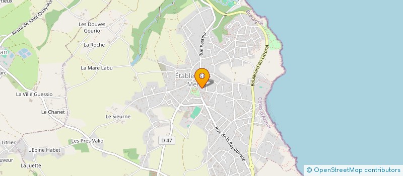 localisation de l'entreprise ASSOCIATION FAMILLES RURALES BINIC-ETABLES SUR MER  BINIC-ETABLES-SUR-MER