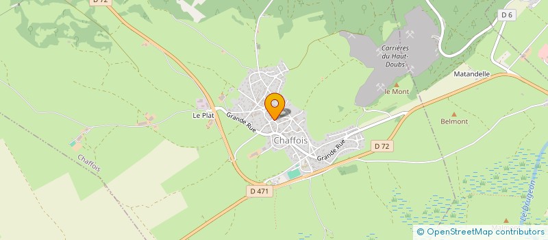 localisation de l'entreprise ASSOCIATION FAMILLES RURALES D'AMICALE DE JARDELLE à CHAFFOIS