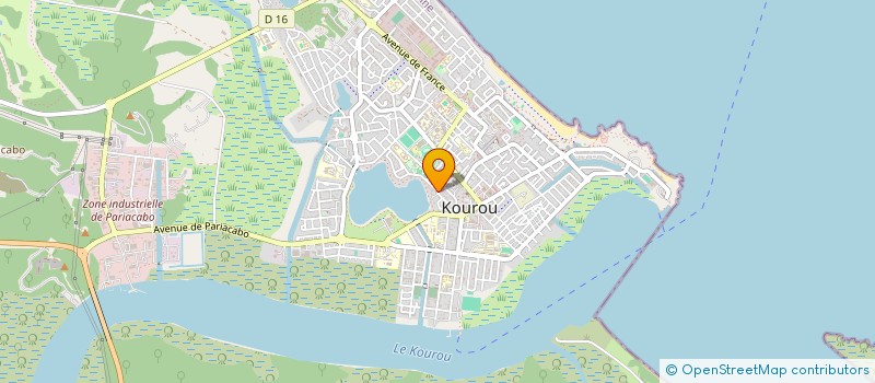 localisation de l'entreprise ASSOCIATION FAMILLES RURALES DE KOUROU  KOUROU