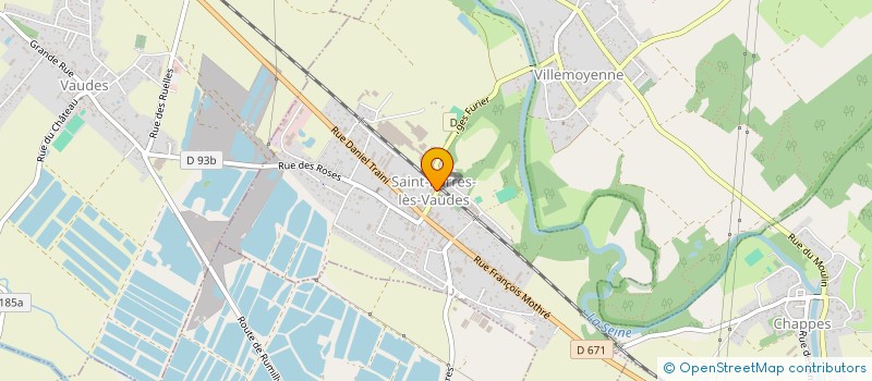 localisation de l'entreprise ASSOCIATION FAMILLES RURALES DU BARSEQUANAIS  SAINT-PARRES-LES-VAUDES