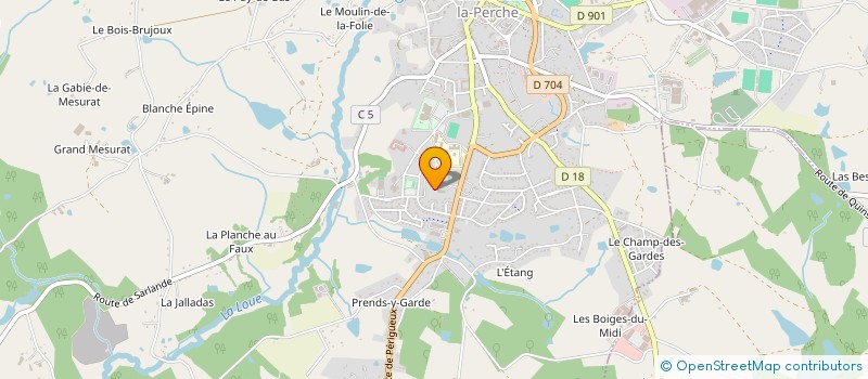 localisation de l'entreprise ASSOCIATION FAMILLES RURALES II à ST YRIEIX LA PERCHE
