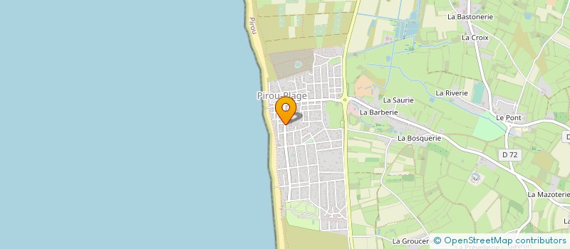 localisation de l'entreprise ASSOCIATION FAMILLES RURALES LA DUNE DE PIROU  PIROU