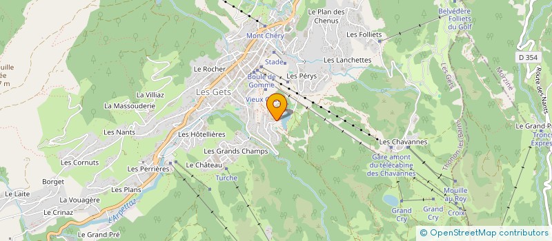 localisation de l'entreprise ASSOCIATION FAMILLES RURALES LES POTES AU FEU à LES GETS