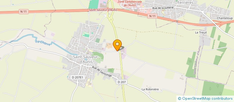 localisation de l'entreprise ASSOCIATION FAMILLES RURALES SAINT SAUVEUR D'AUNIS à SAINT-SAUVEUR-D'AUNIS