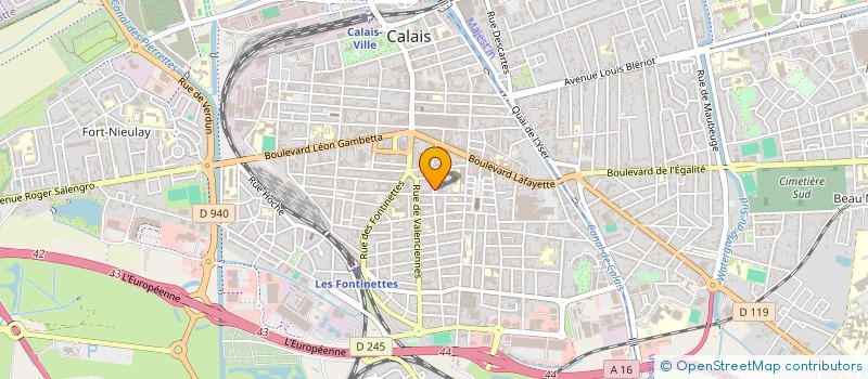 localisation de l'entreprise ASSOCIATION FAMILLES SERVICES à CALAIS
