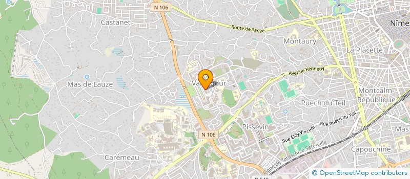 localisation de l'entreprise ASSOCIATION FANJAZ  NIMES