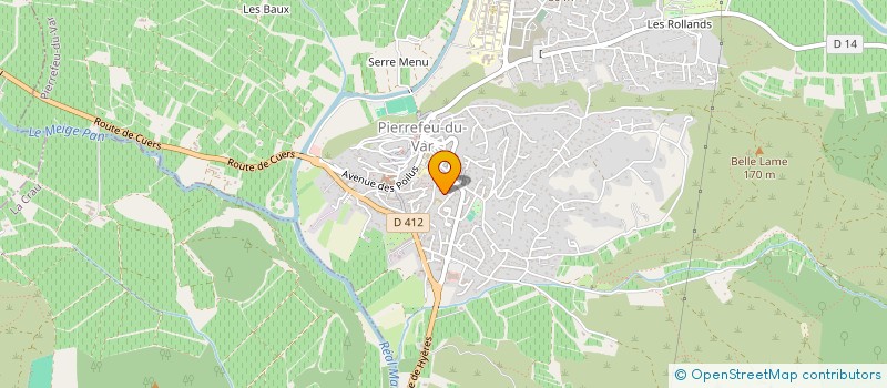 localisation de l'entreprise ASSOCIATION FANNY ET LA VIE  PIERREFEU-DU-VAR