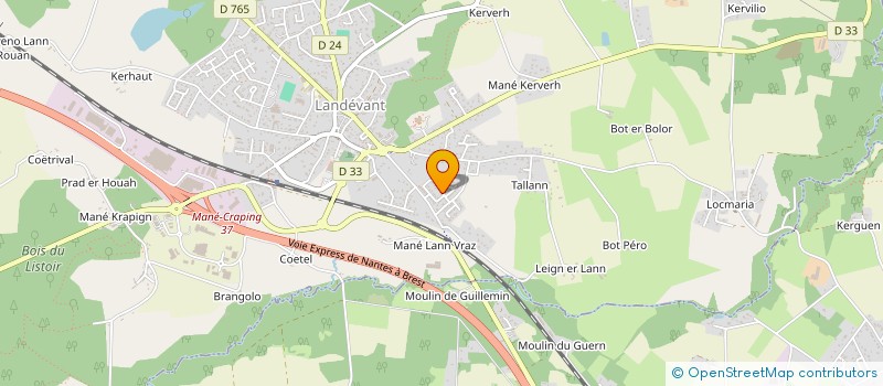 localisation de l'entreprise ASSOCIATION FASILATEMPO  LANDEVANT