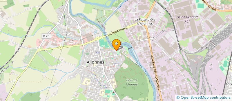 localisation de l'entreprise ASSOCIATION FASSO DENW (LES ENFANTS DE LA PATRIE) à ALLONNES